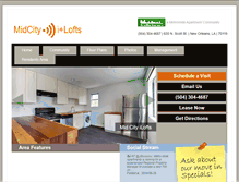 Tablet Screenshot of midcityilofts.com